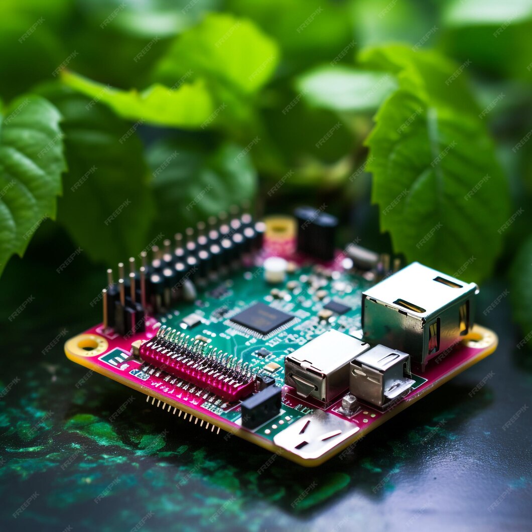 Premium AI Image | Microcontroller Raspberry Pi Generated with AI Tool