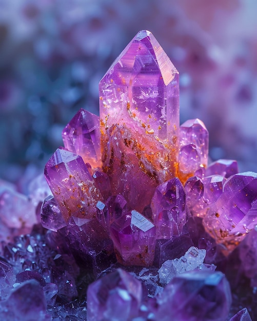 Microcrystalline vorming amethyst