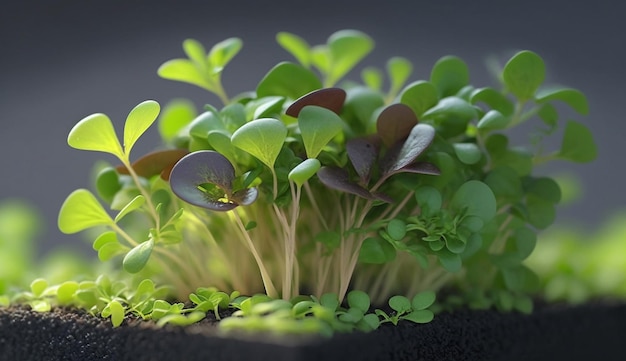 microgreens groeien