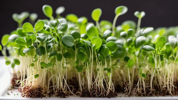 Microgreens zorgt voor gezond en vers voedsel Gegenereerd met AI