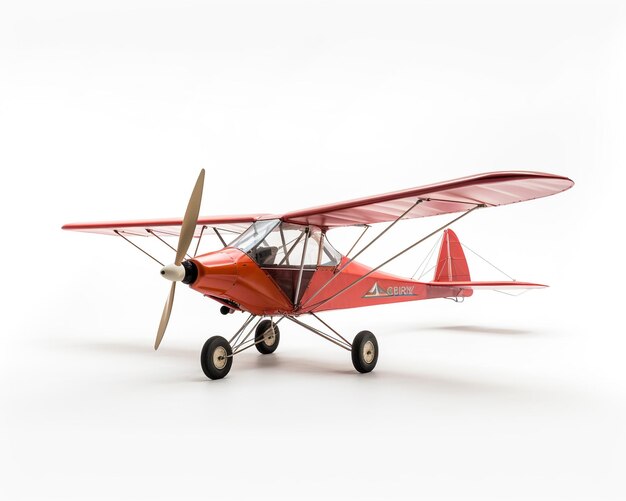 Microlight on white background