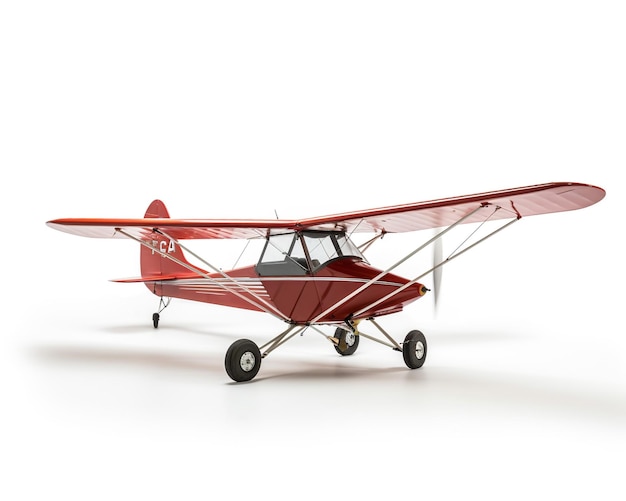 Microlight on white background