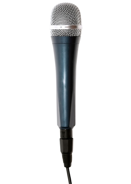 Microphone isolated over white background.