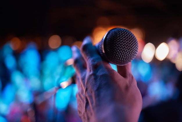 Microphone Microphone closeup A pub Bar A restaurant Classical music Music