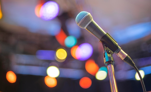 Microphone for on stage at a concert