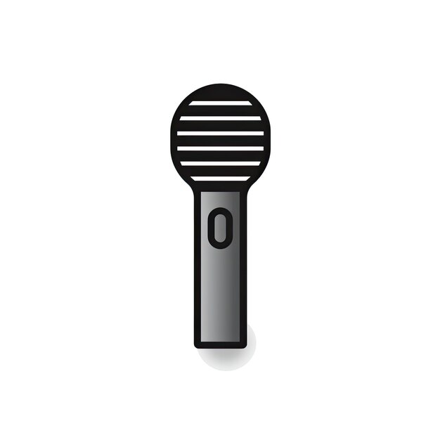 Photo microphone vector icon