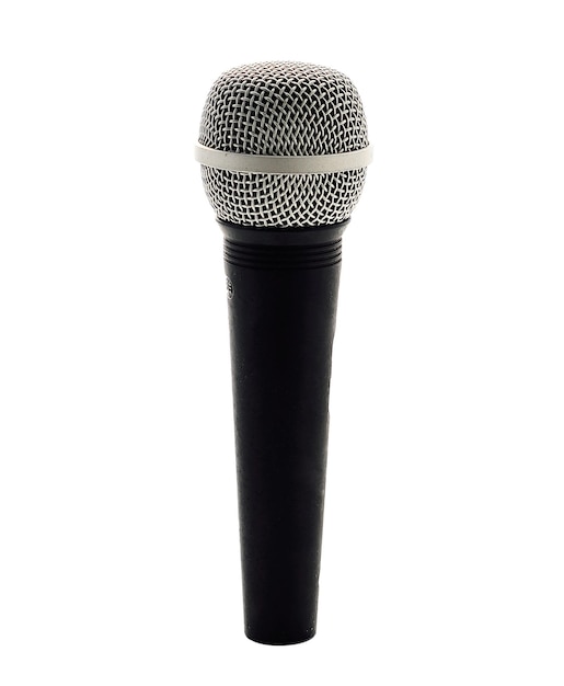 Photo microphone on a white background