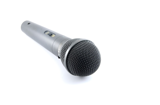 Microphone on a white background