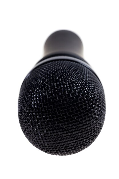 Microphone on a white background