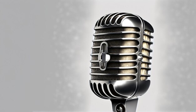 microphone white background