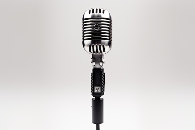 Microphone on a white background