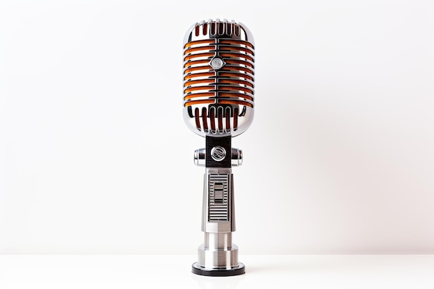 Microphone On White Background