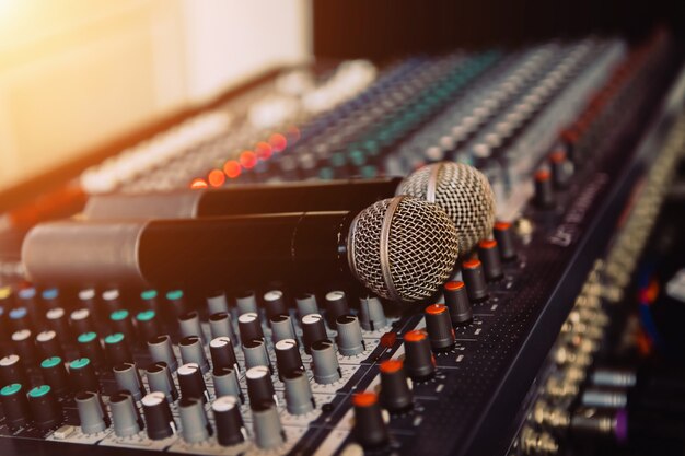 Microphones in the meeting room