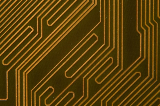 Photo microprocessor on the background of the microcircuit of the motherboard