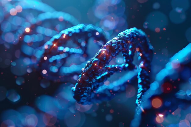 Microscoop DNA menselijke structuur wetenschap achtergrond dubbele spiraal genetica medische biotechnologie biol