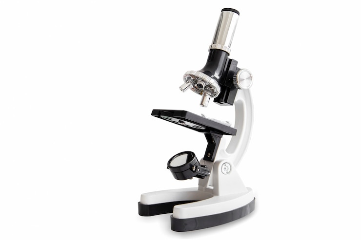 Photo microscope for laboratory research isolated