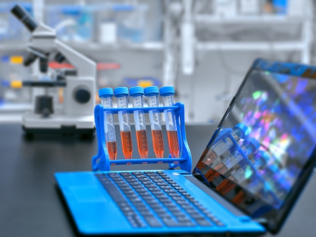 Microscope, liquid samples and portable computer with
microscopic image