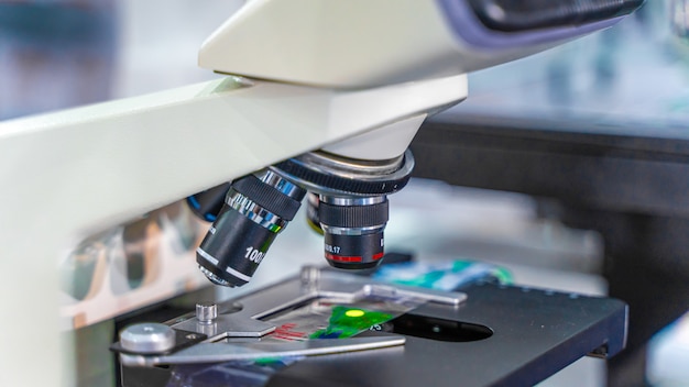 Microscope In Science Laboratory