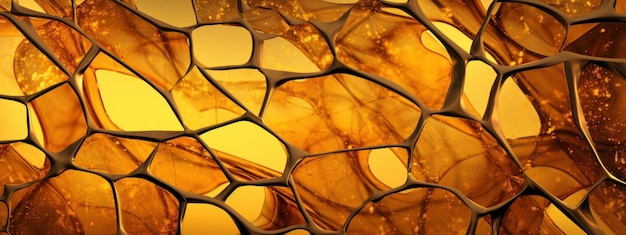 Microscopic gold texture detail golden surface closeup ai generative