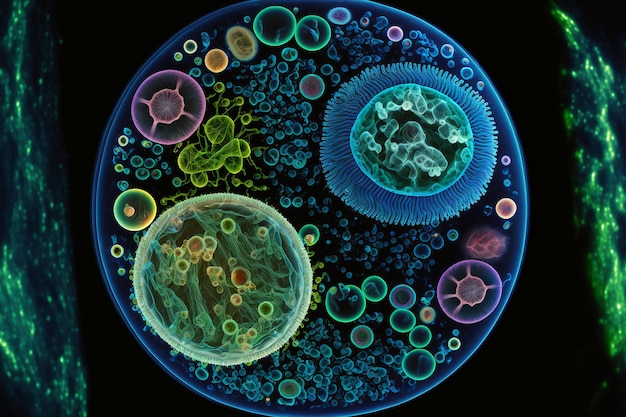 microscopic photography bioluminescent bacteria living