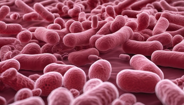 Microscopic view of bacteria a common cause of infections