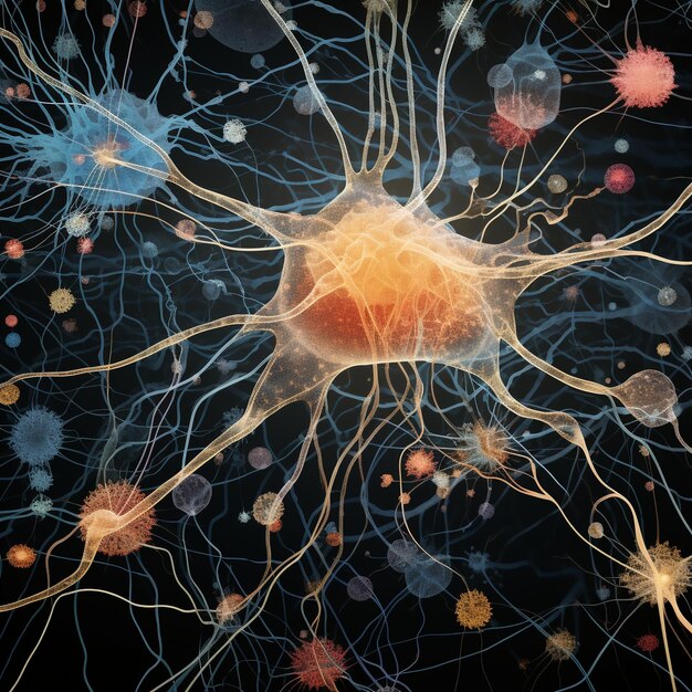 microscopic world inside the brain where mechanics navigate between neurons and circuits