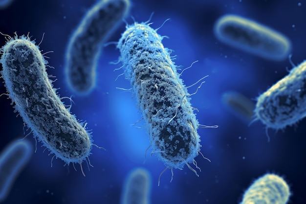 Microscopische bacteriën coli infectie darm micro- kiem microbe bacterie schimmel gezondheidsorganisme