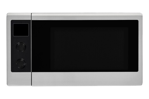 Photo microwave oven isolated on white