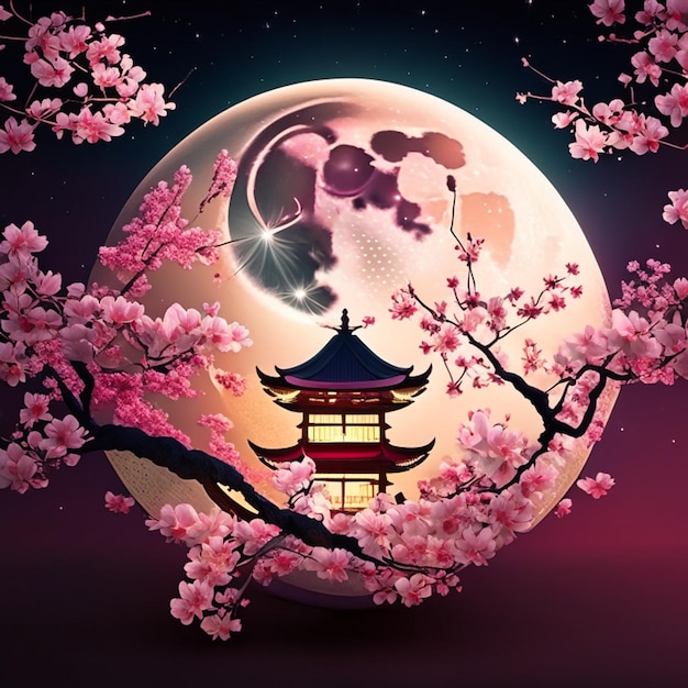 Mid autumn festival background