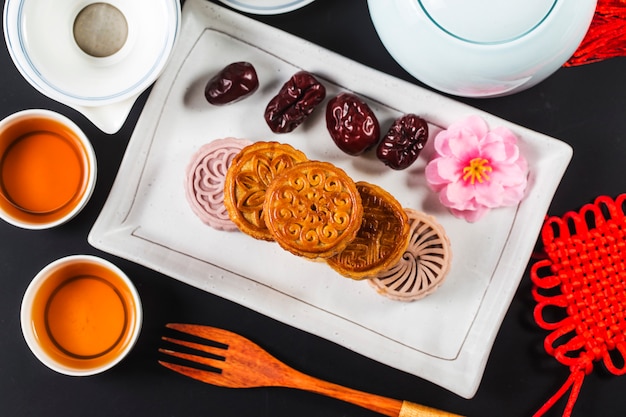 중순가 축제 중국 전통 과자 Mooncake