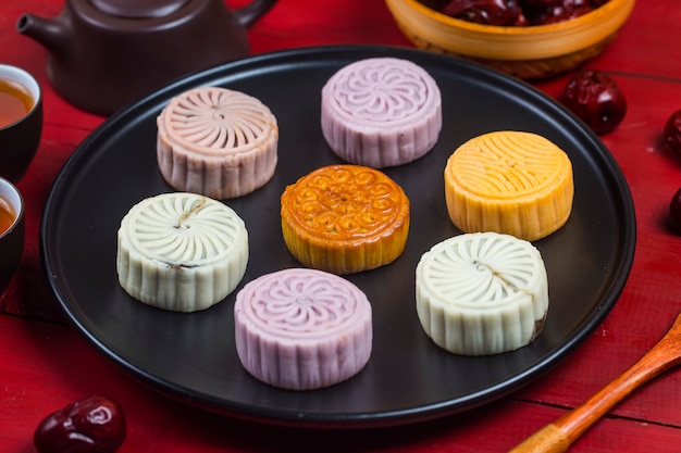 Mid Autumn Festival Chinese traditionele gebakjes Mooncake