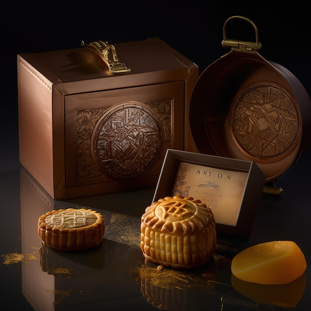 mid autumn festival moon cake packaging design