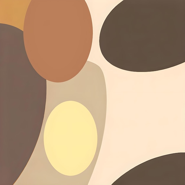 Mid Century Modern circles Ellipses color background