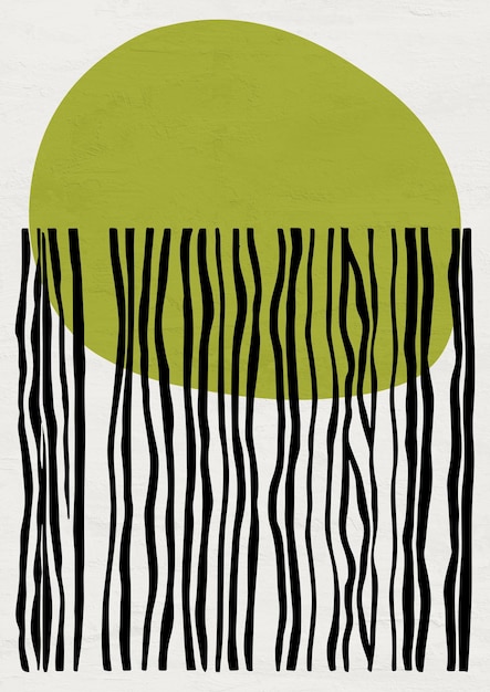 Mid Century Modern Minimalist Poster Print