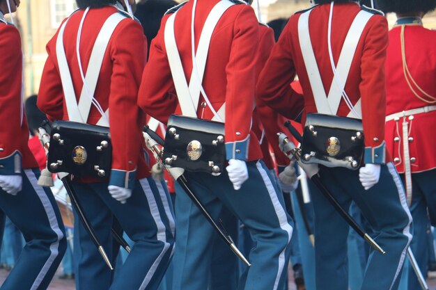 Foto sezione media dei soldati dell'esercito