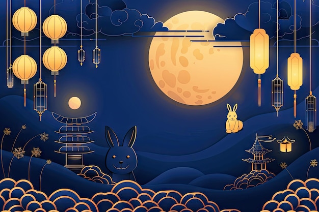 midautumn festival celebration background