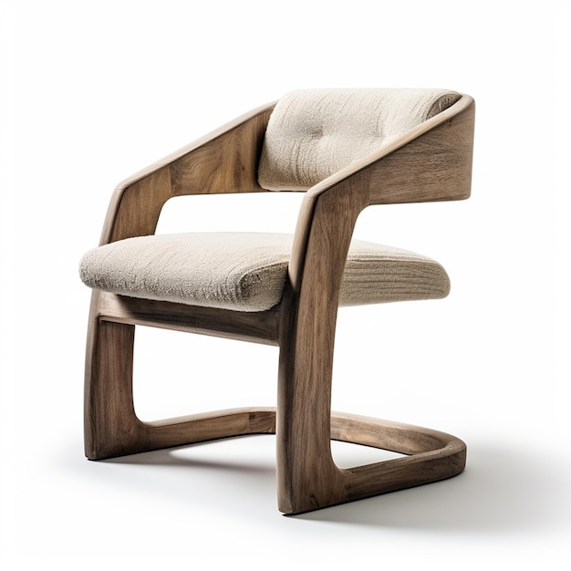 A midcentury modern arm chair