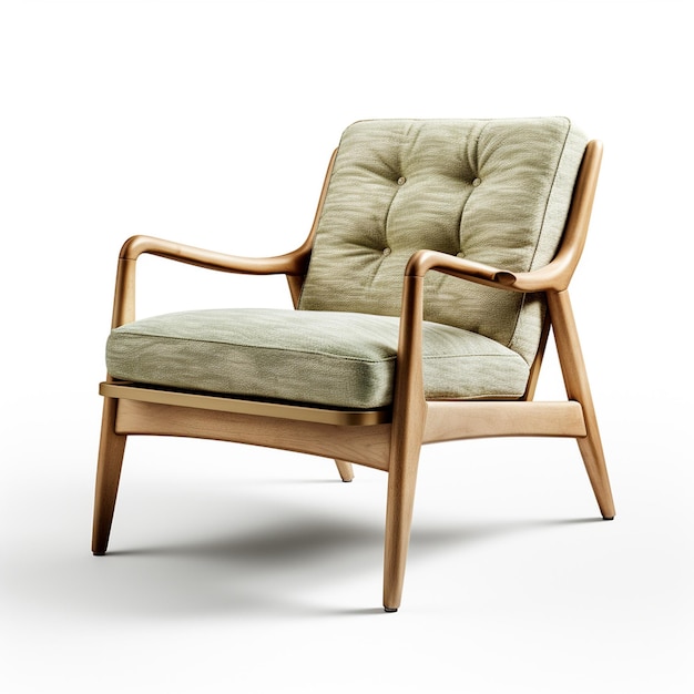 A midcentury modern arm chair