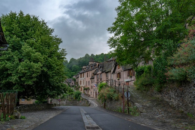 Middeleeuws dorp Conques in de regio occitania Frankrijk