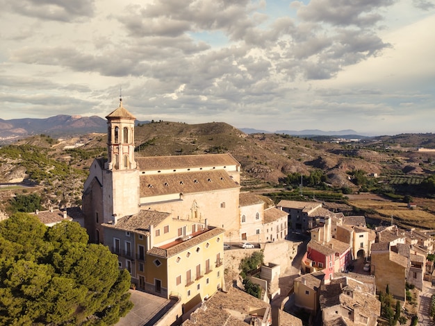 Middeleeuws stadje cehegin in murcia, spanje