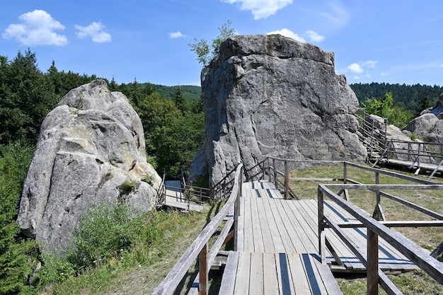 Middeleeuws verdedigingscomplex rotsfort Tustan