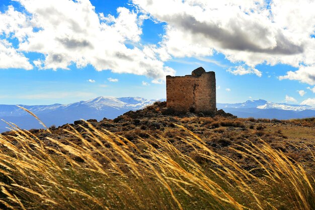 Middeleeuwse toren van huelago granada