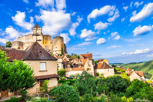 Middeleeuwse vesting Castelnaud, toeristische attractie.