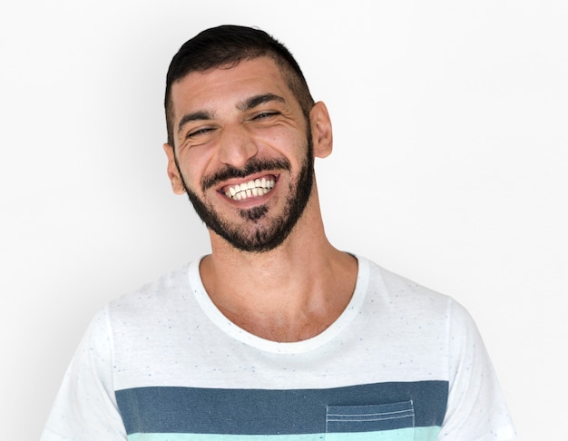 Midden-Oosten Man glimlachend geluk Casual Studio portret