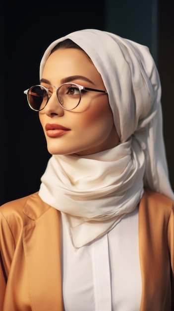 Midden-Oosten Vrouw die een bril draagt