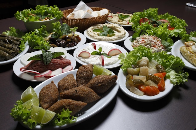 Midden-oosters arabisch libanees eten
