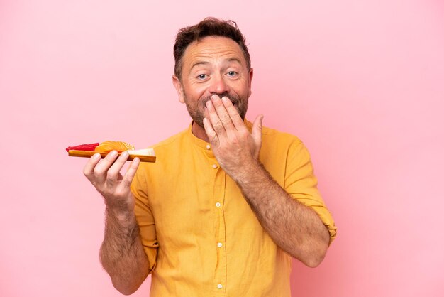 Foto uomo caucasico di mezza età