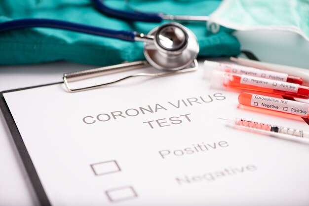 Middle East respiratory syndrome coronavirus test tube containing MERS-CoV close up