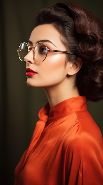 Middle East Woman wearing glasses