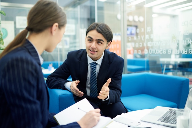 Middle-Eastern Businessman in Meeting